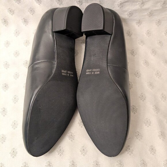 NEW!  VERY DARK NAVY Mark Lemp Leather Pumps  9.5 WW - Picture 2 of 5